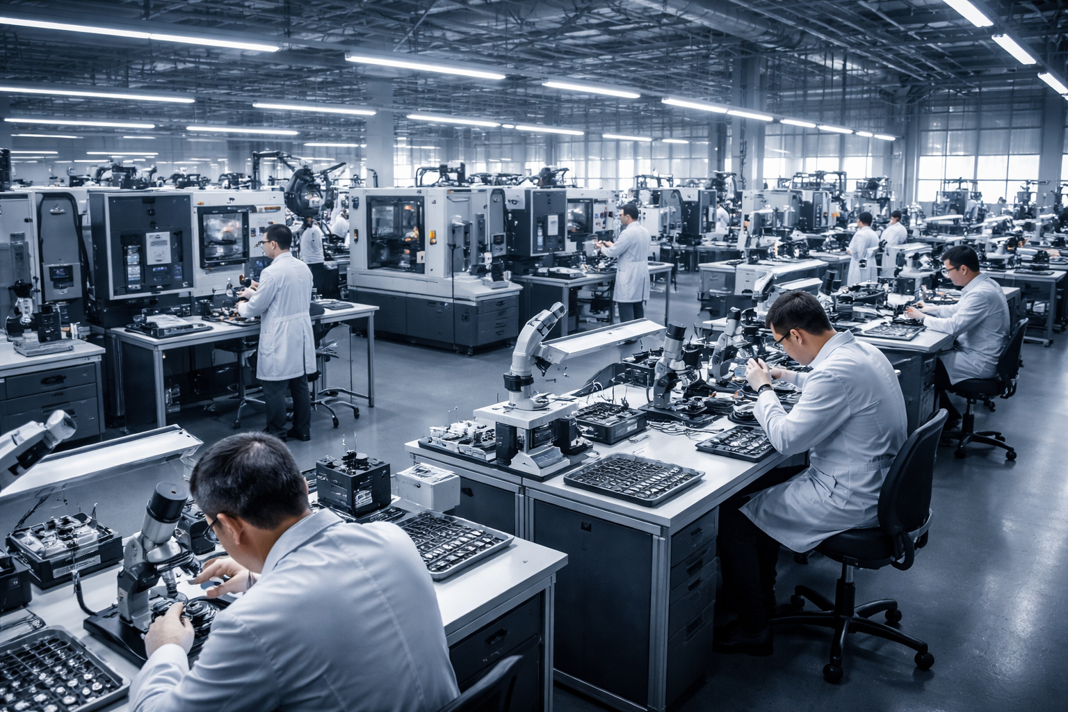 Watch dial factory production environment