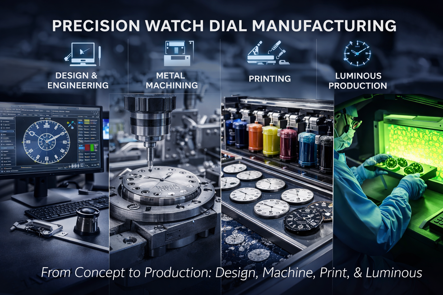 Watch dial machining capability