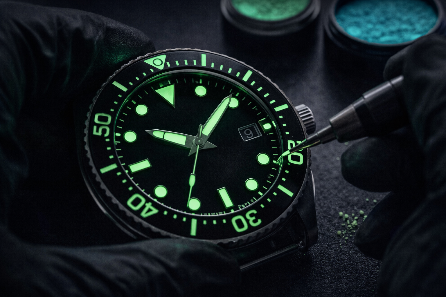 Luminous dial application example