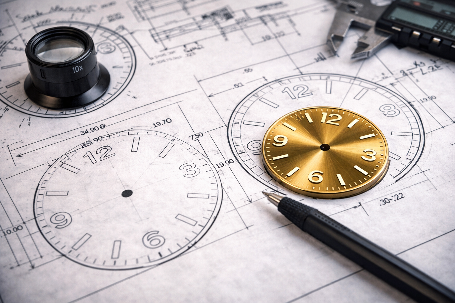 Watch dial design process