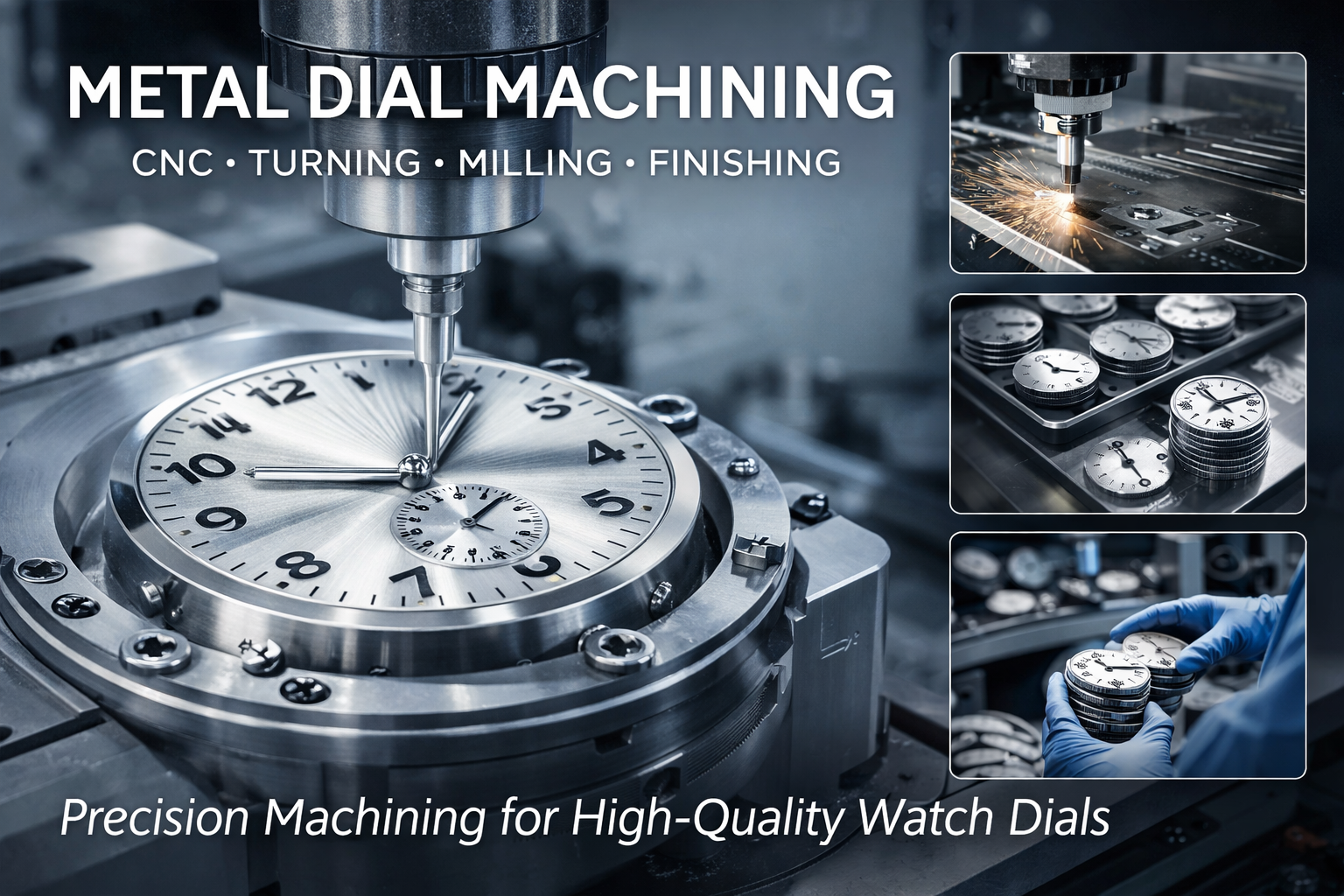Metal watch dial manufacturing
